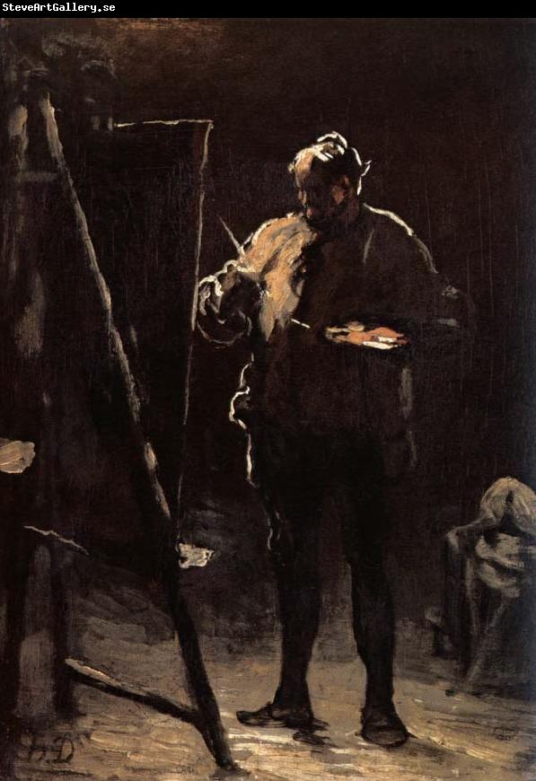 Honore Daumier The Painter before his Picture